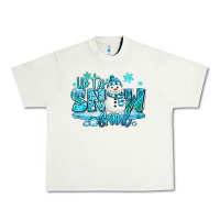 Pistachio up to snow good winter snowman Urban Heavy Tee - MaliasSmallBusiness