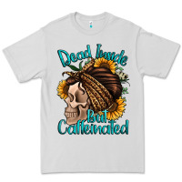 Dove Grey dead inside but caffeinated Premium Tee - Jasminsmagicworld