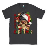Smoke Merry Christmas skeleton messy bun Classic Tee - NancyCooperArtShop