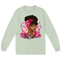 Matcha breast cancer afro woman Long Sleeve Tee - Artiststas