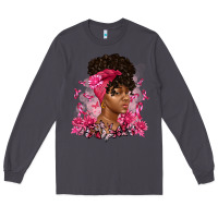 Smoke breast cancer afro woman Long Sleeve Tee - Artiststas