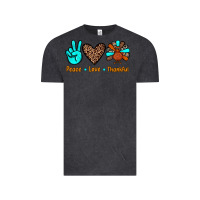 Vintage Black peace love thankful Vintage Tee - JahusDesignShop