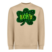 Mushroom Lucky Shamrock St Patricks Day Heavyweight Sweatshirt - Bettercallsaul