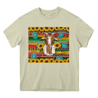 Mossy goat sunflowers gemstones serape leopard glitter Heavy Core Tee - Artiststas