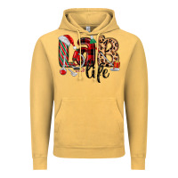 Vintage Mustard lab life christmas Vintage Hoodie - MaliasSmallBusiness