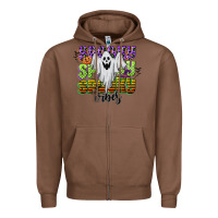 Chestnut spooky spooky spooky vibes Zipper Hoodie - CowGirlArtShop