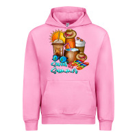 Fuchsia Pink Sweet Summer Urban Hoodie - CowhideDigitalArt