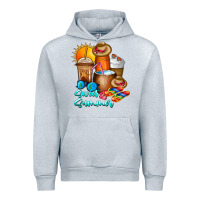 Heather Grey Sweet Summer Urban Hoodie - CowhideDigitalArt
