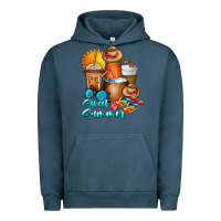 Pigment Midnight Navy Sweet Summer Urban Hoodie - CowhideDigitalArt