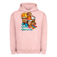 Pigment Salmon Sweet Summer Urban Hoodie - CowhideDigitalArt