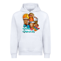 White Sweet Summer Urban Hoodie - CowhideDigitalArt