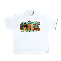 White gobble with thanksgiving turkeys Urban Heavy Tee - MaliasSmallBusiness