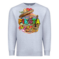 Heather Grey Fiesta Premium Sweatshirt - FaDigitalArtStudio