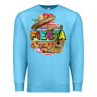 Ocean Blue Fiesta Premium Sweatshirt - FaDigitalArtStudio