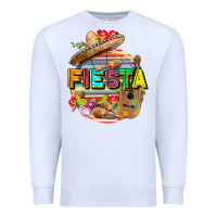 White Fiesta Premium Sweatshirt - FaDigitalArtStudio