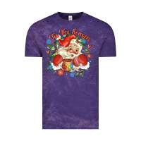 Cloud Purple mexican santa Vintage Tee - MaliasSmallBusiness