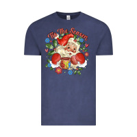 Vintage Denim mexican santa Vintage Tee - MaliasSmallBusiness