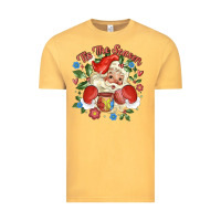 Vintage Mustard mexican santa Vintage Tee - MaliasSmallBusiness