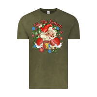 Vintage Olive mexican santa Vintage Tee - MaliasSmallBusiness