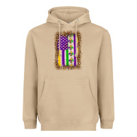 Mushroom mardi gras usa flag leopard Heavyweight Hoodie - OliviaCreatesArt