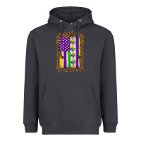 Smoke mardi gras usa flag leopard Heavyweight Hoodie - OliviaCreatesArt