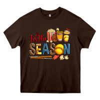 Chocolate Brown tis the season softball Heavy Core Tee - AdoDesignShop
