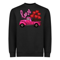 Black valentine's day turck with balloons Heavyweight Sweatshirt - RanaPortraitStore
