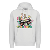 Dove Grey Egg crusher monster truck Premium Hoodie - CowGirlArtShop