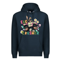 Navy Egg crusher monster truck Premium Hoodie - CowGirlArtShop