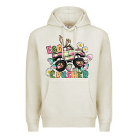 Oatmeal Heather Egg crusher monster truck Premium Hoodie - CowGirlArtShop