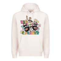Pale Pink Egg crusher monster truck Premium Hoodie - CowGirlArtShop