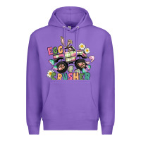 Purple Egg crusher monster truck Premium Hoodie - CowGirlArtShop
