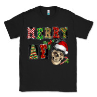 Black Merry af skeleton messy bun Classic Tee - NancyCooperArtShop