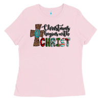 Christmas Begins With Christ Ladies Tee | Teevron