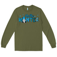 Army Green hello winter gnomes Long Sleeve Tee - RanaPortraitStore