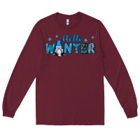 Burgundy hello winter gnomes Long Sleeve Tee - RanaPortraitStore
