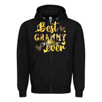 Black best grammy ever mother's day Zipper Hoodie - CowGirlArtShop