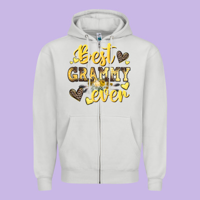 Best Grammy Ever Mother's Day Zipper Hoodie Designed By Cowgirlartshop