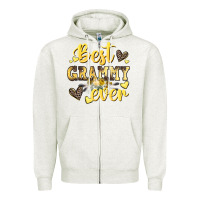 Oatmeal Heather best grammy ever mother's day Zipper Hoodie - CowGirlArtShop