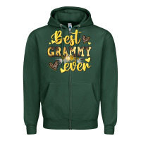 Sports Green best grammy ever mother's day Zipper Hoodie - CowGirlArtShop