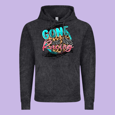 Gone Racing Vintage Hoodie Designed By Maliassmallbusiness