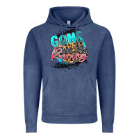 Vintage Denim gone racing Vintage Hoodie - MaliasSmallBusiness