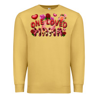Antique Gold One loved mama Valentine's Day Premium Sweatshirt - FaDigitalArtStudio