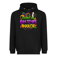 Black laissez les bon temps rouler olivia Heavyweight Hoodie - OliviaCreatesArt