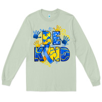 Matcha down syndrome be kind Long Sleeve Tee - Artiststas