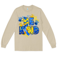 Mushroom down syndrome be kind Long Sleeve Tee - Artiststas