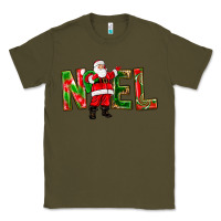 Army Green Noel Santa Classic Tee - NancyCooperArtShop