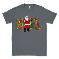 Charcoal Heather Noel Santa Classic Tee - NancyCooperArtShop