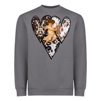 Storm Country Cupid Valentine Cowhide Heart Heavyweight Sweatshirt - Bettercallsaul