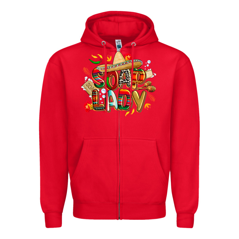 Cinco De Mayo Soap Lady Zipper Hoodie by CowGirlArtShop | Teevron